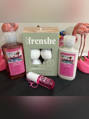 Bath and Body “meet Me in Miami” and Bath bomb Bundle